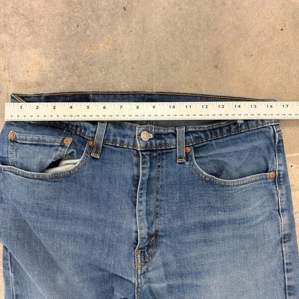 Levi's 505 Straight Leg Light Wash Jeans Denim